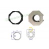 DM59S 100/11 - Dooya Motor - Crown and drive for roller tube octagonal 70mm